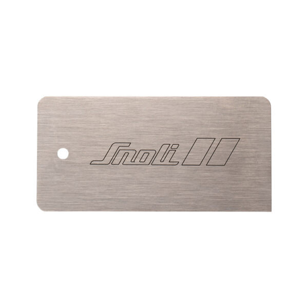 SNOLI Metal Scraper Nirosta Steel, 125 x 60 x 0.8 mm, with case